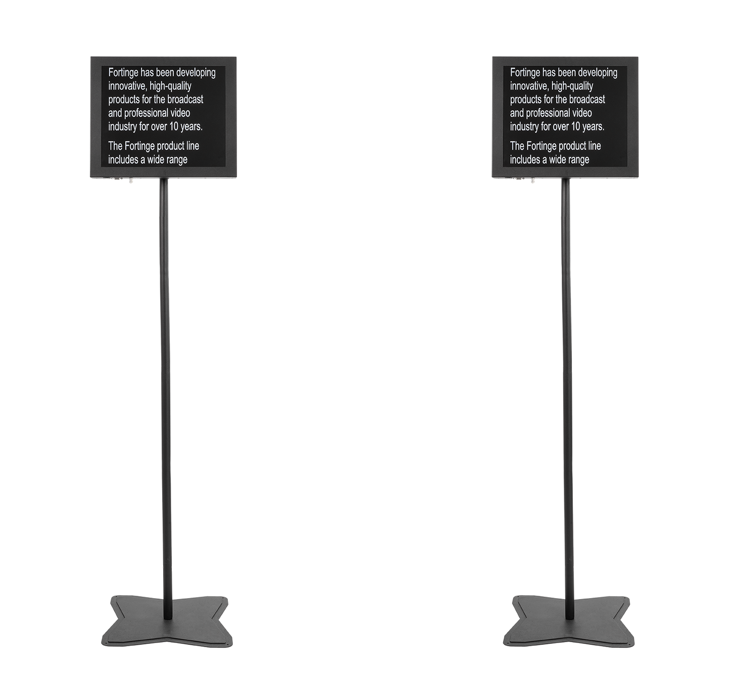 19" HIGH BRIGHTNESS  MEETING STAGE TELEPROMPTER