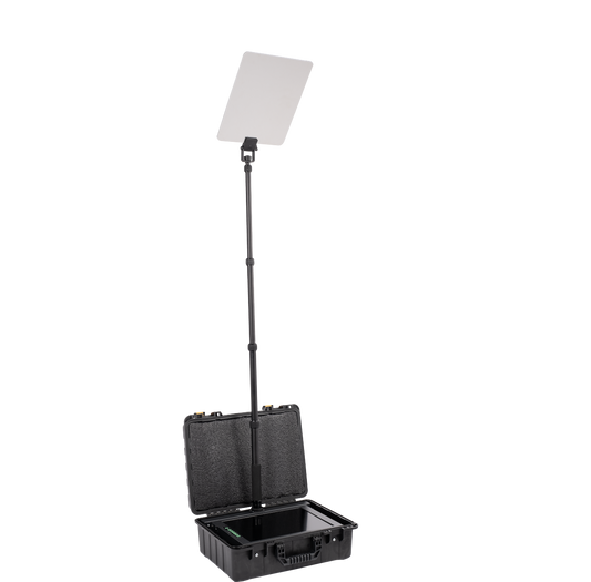 15" HIGH BRIGHTNESS MOBILE CONFERENCE STAGE TELEPROMPTER