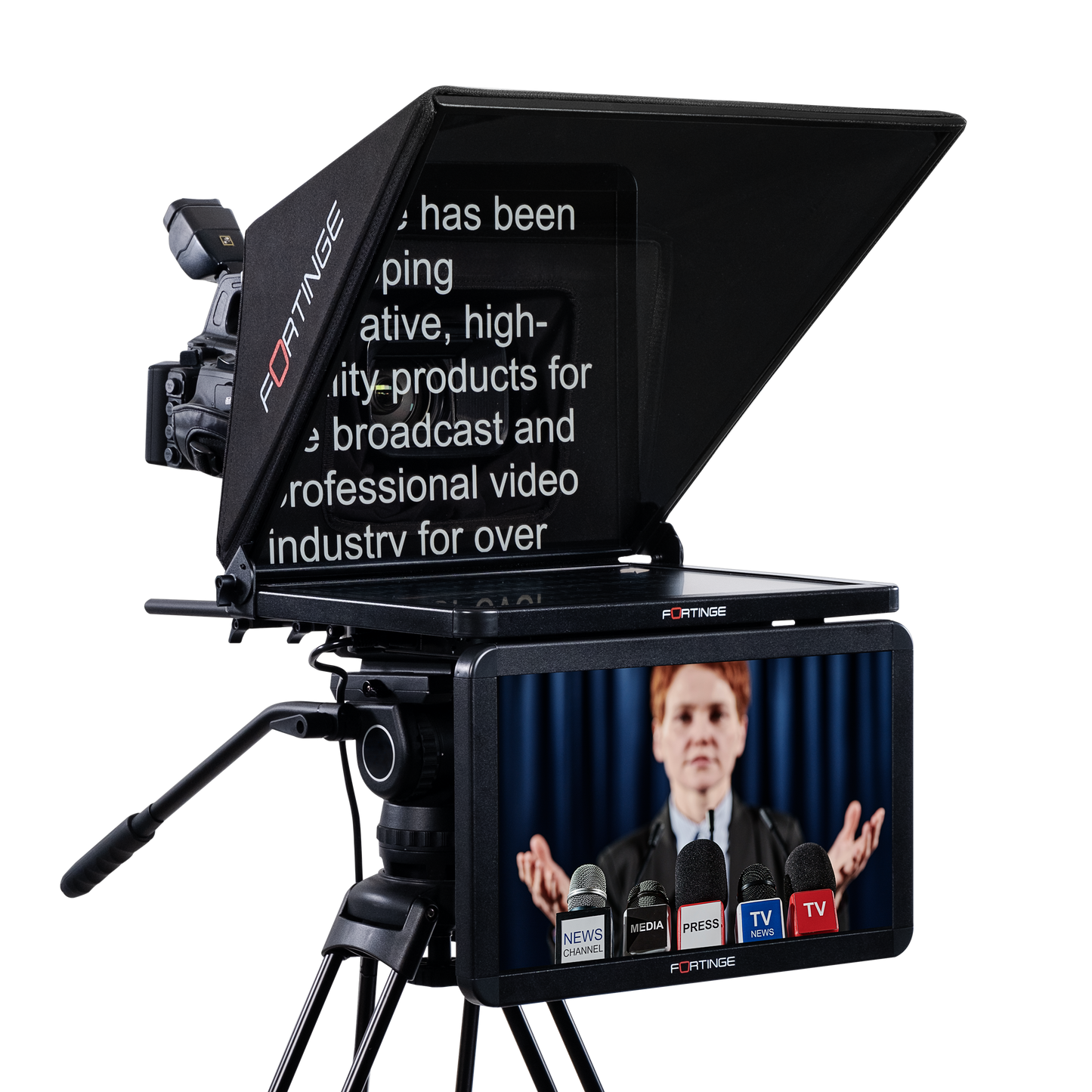 17" STUDIO TELEPROMPTER with SDI IN/OUT