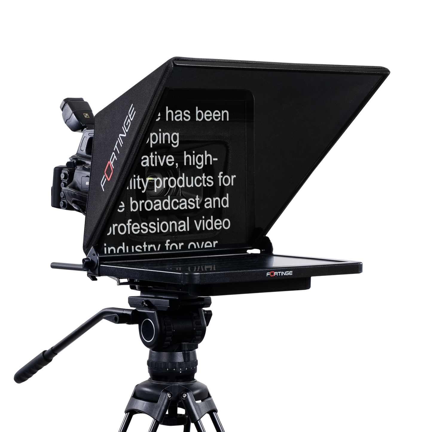 19" HIGH BRIGHTNESS STUDIO TELEPROMPTER with SDI IN/OUT