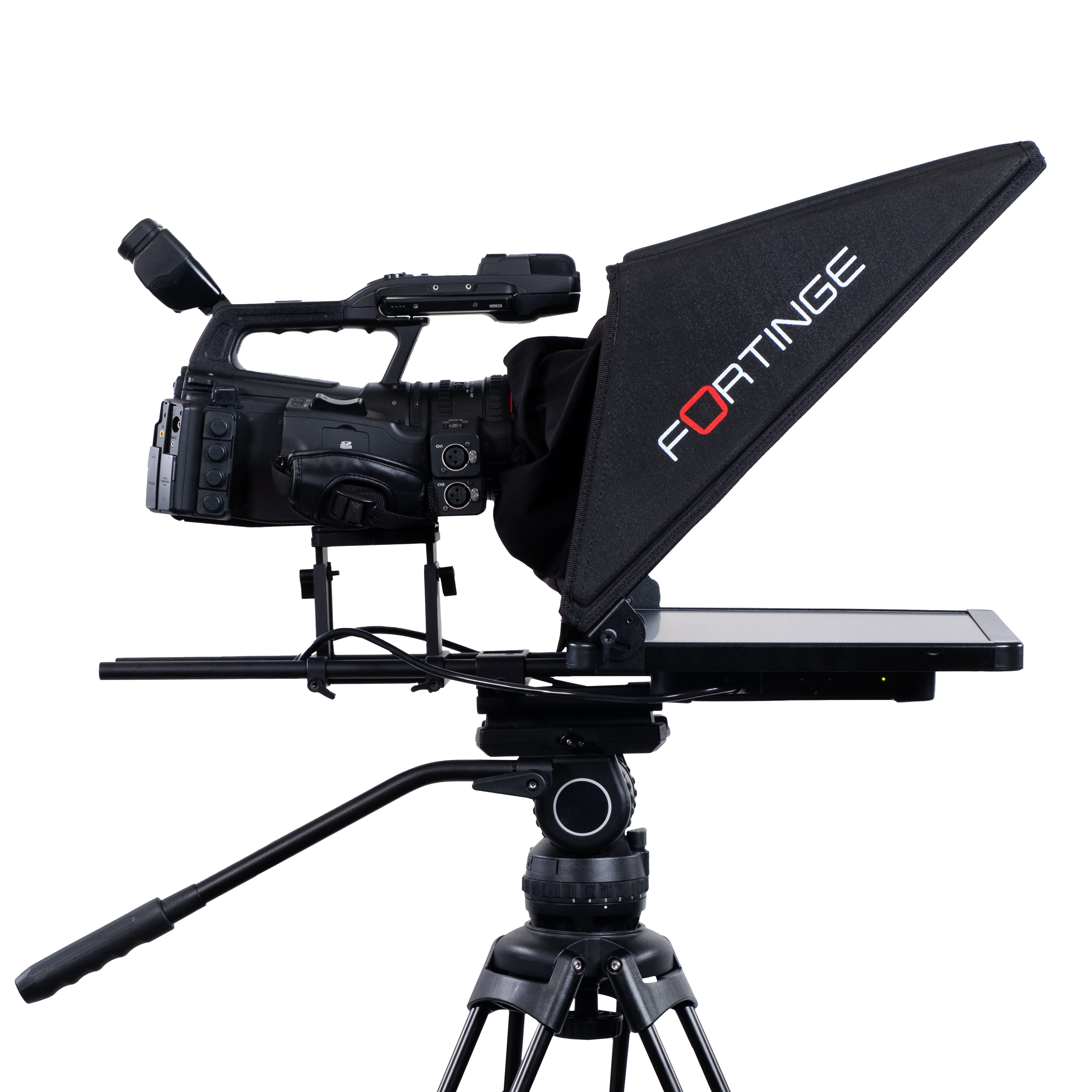 19" HIGH BRIGHTNESS STUDIO TELEPROMPTER with SDI IN/OUT