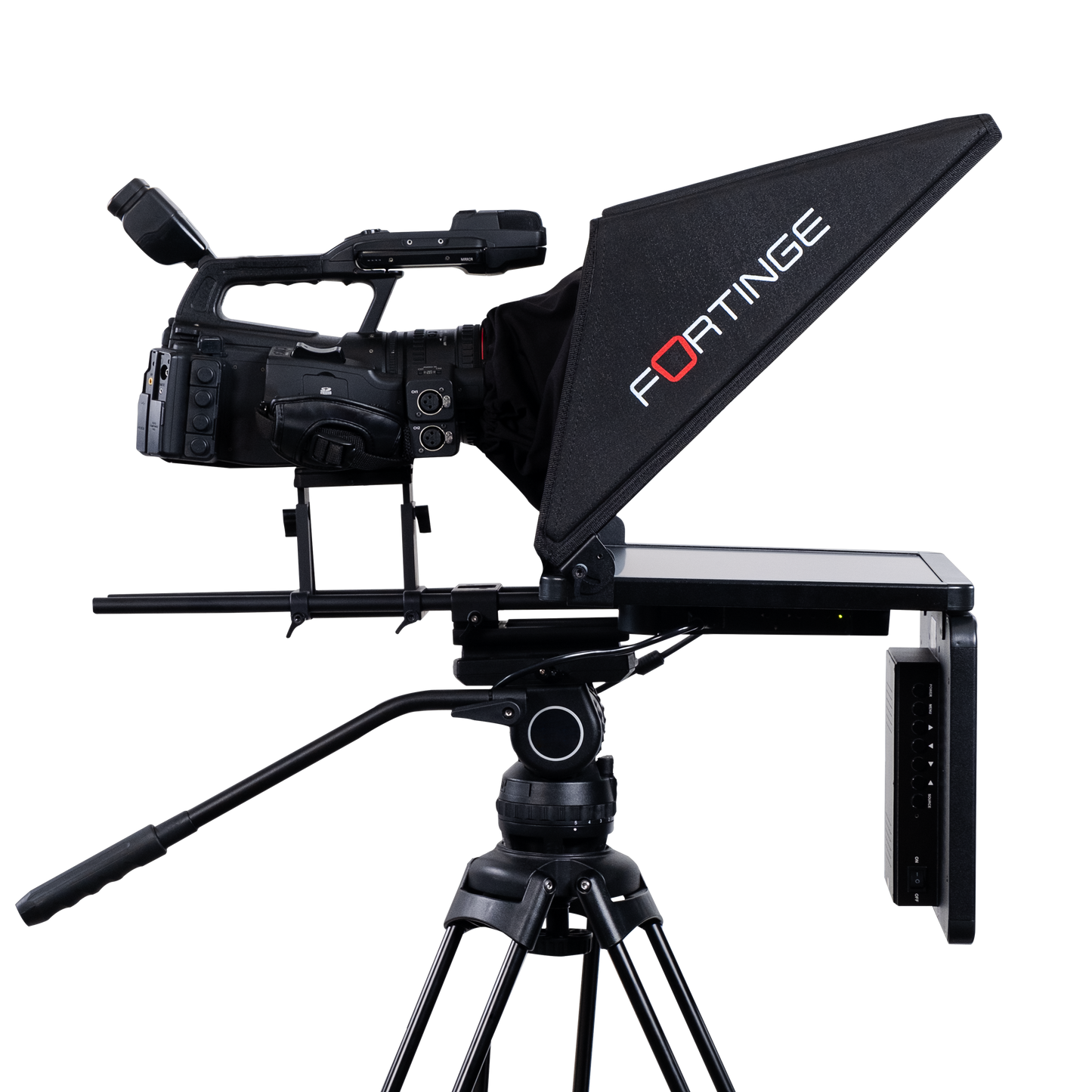 19" HIGH BRIGHTNESS STUDIO TELEPROMPTER with SDI IN/OUT