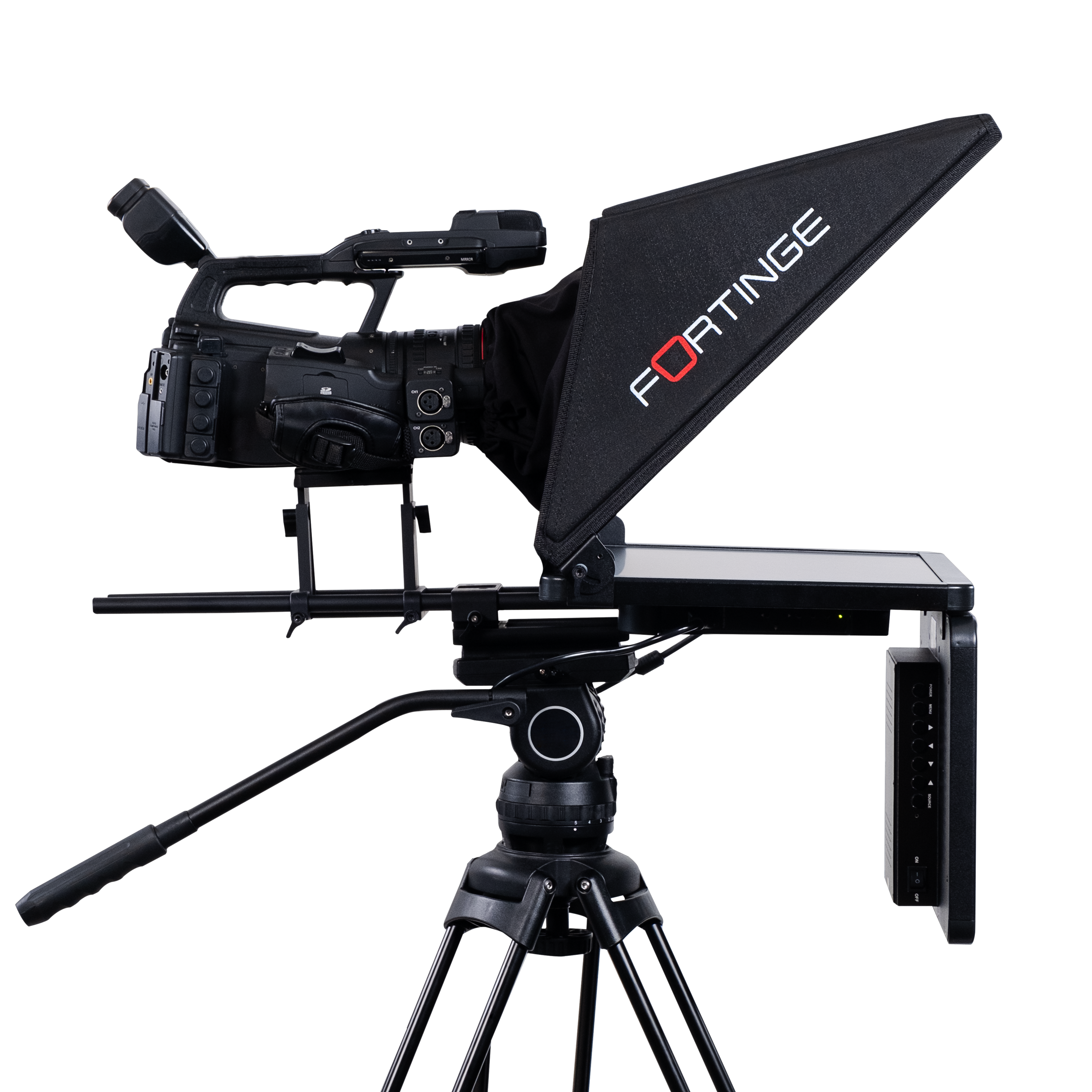 19" HIGH BRIGHTNESS STUDIO TELEPROMPTER with SDI IN/OUT