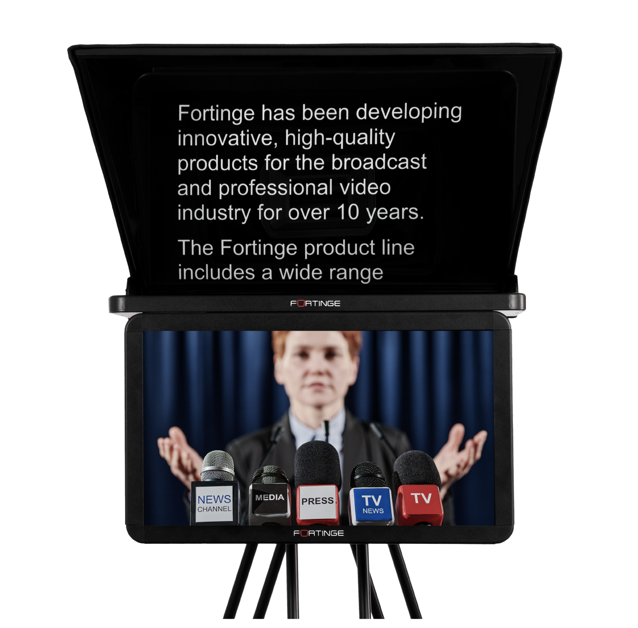 21" STUDIO TELEPROMPTER with SDI IN/OUT