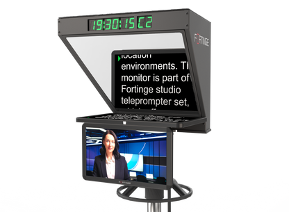 21" HIGH BRIGHTNESS STUDIO  TELEPROMPTER for PTZ CAMERAS