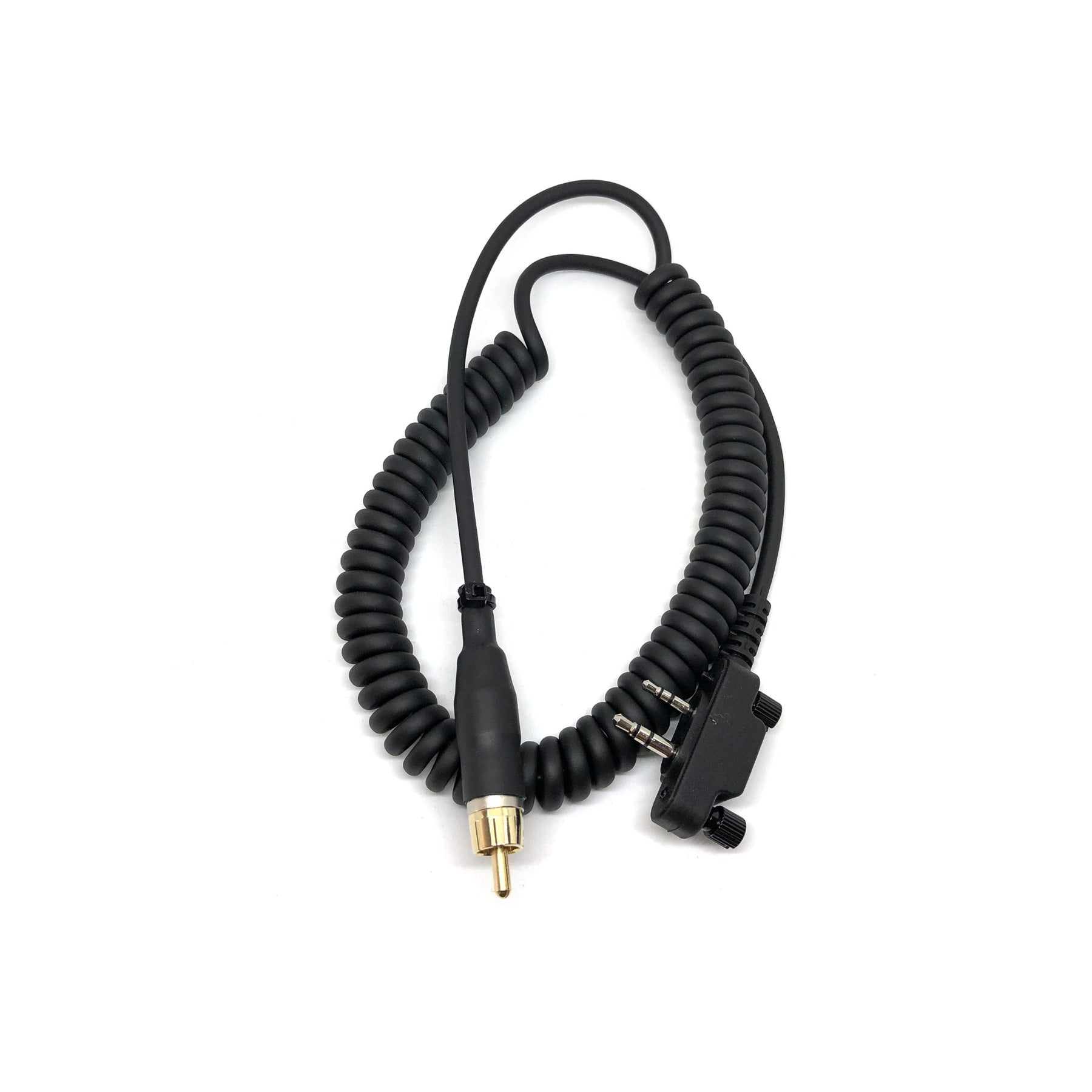Raytalk QD-I3-RCA-NOPTT Coiled Cable with ICOM I3 Connector Main image