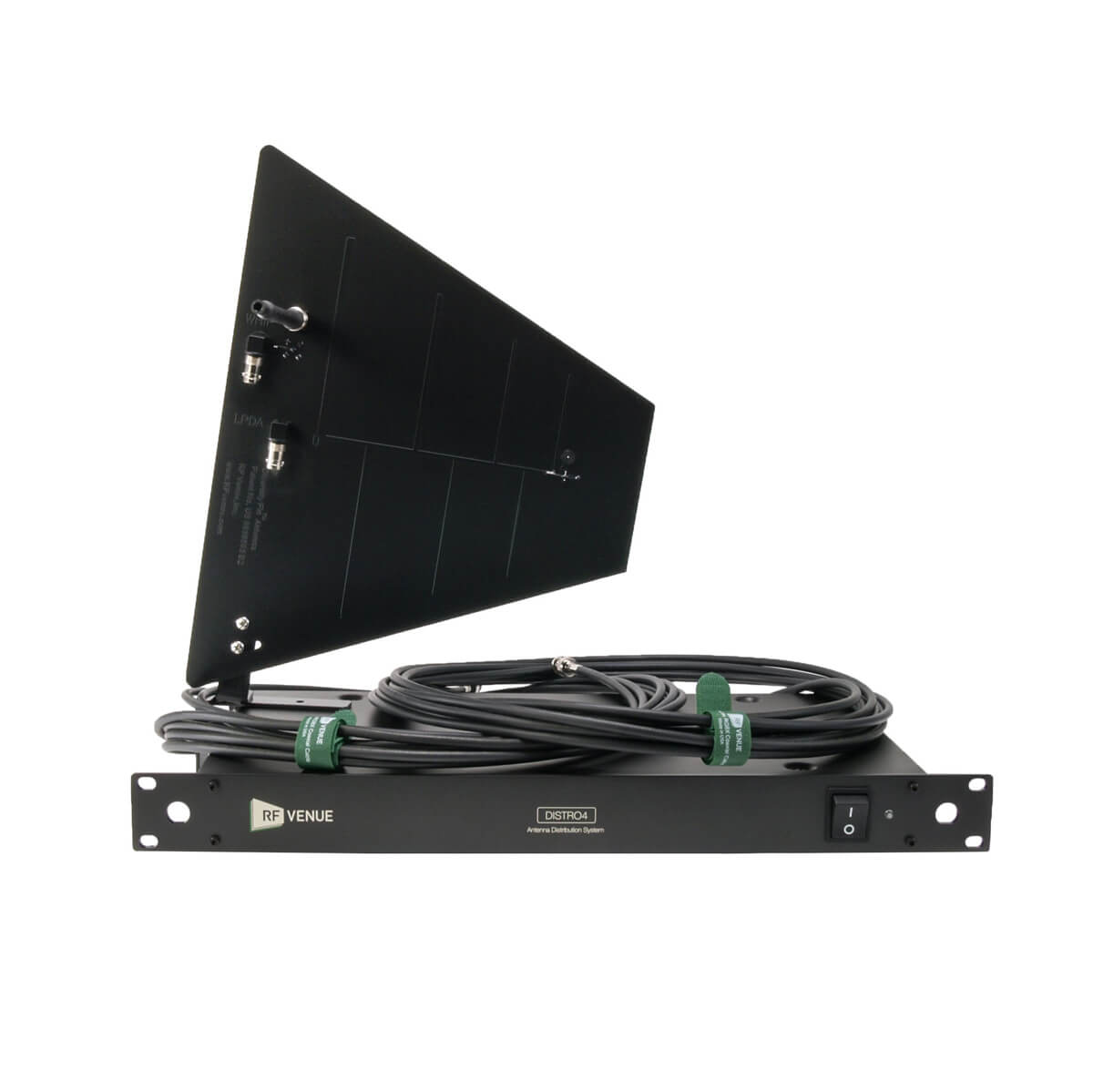 Rf Venue DFINDISTRO4 4 Channel Distributor & Diversity Fin Antenna Pack