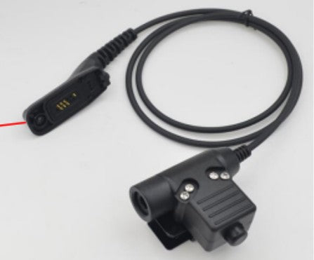 D2N - Nexus Female PTT Curly Cable to Kenwood K2 Connector